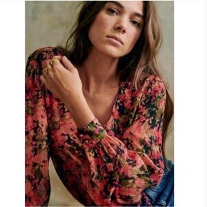 Sezane Helga Shirt Imprimé Abstract Multico - Size 34